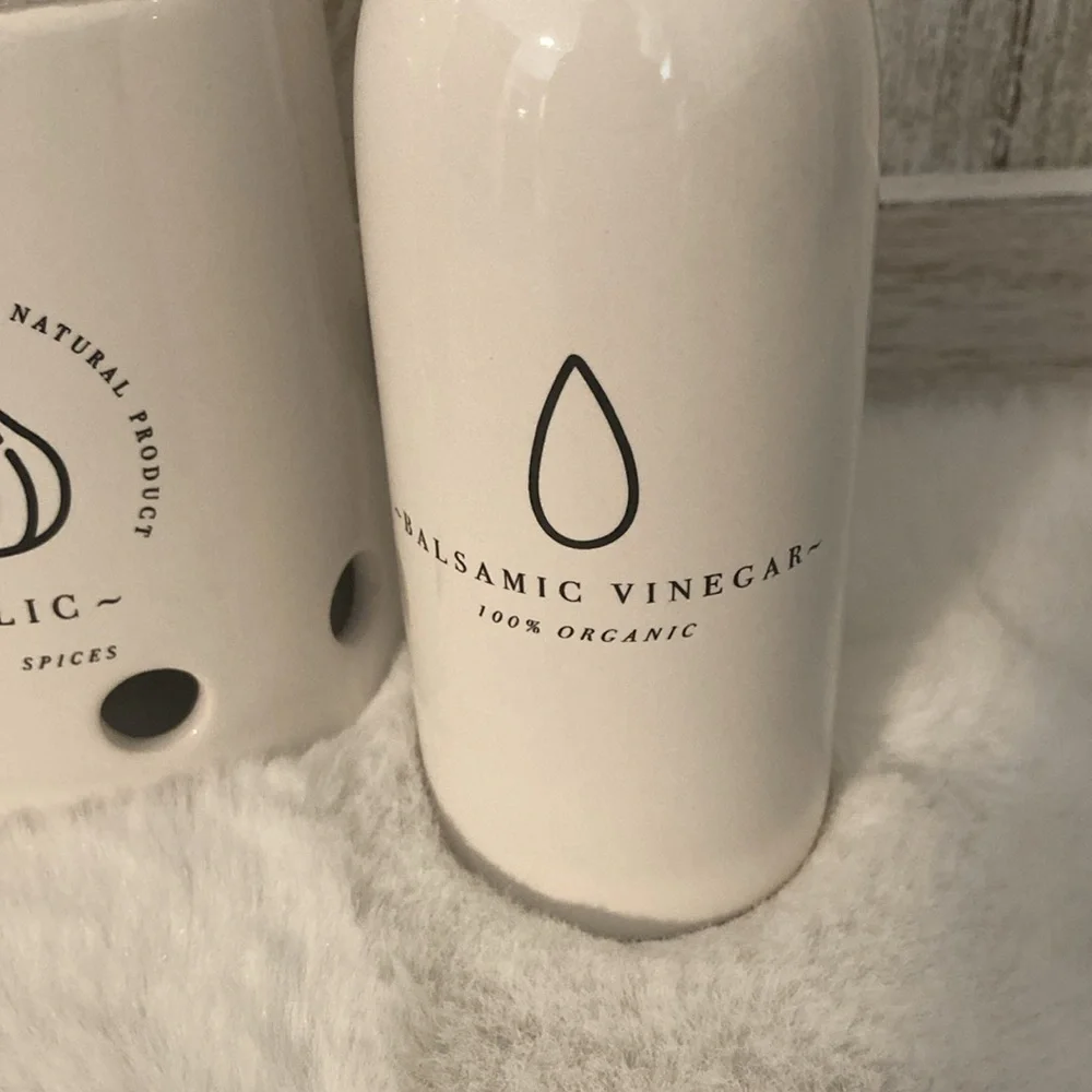 Target BP Ceramic Garlic Keeper and Ceramic Oil & Vinegar